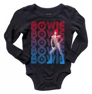 NEW ROWDY SPROUT kid's bowie onesie in black